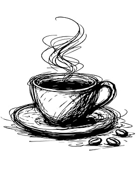 Cup Of Coffee Sketch
