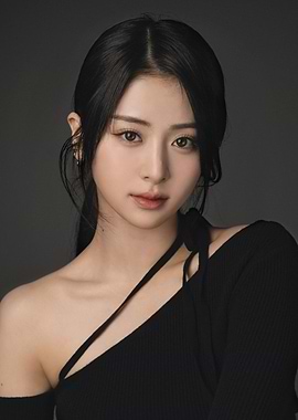 Portrait of a huh yunjin in Black Top