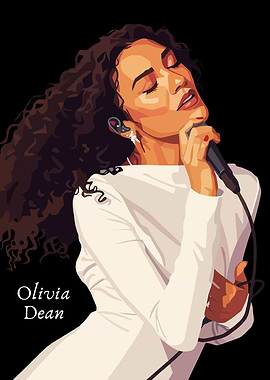 Olivia Dean Singing Portrait