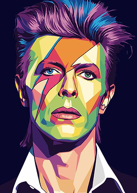 David Bowie Pop Art Portrait