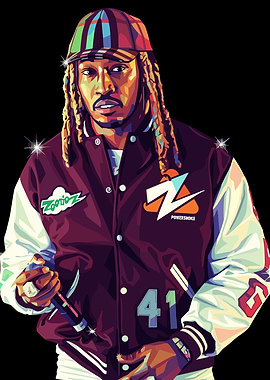 Rapper Future Pop Art Portrait