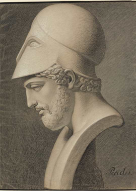 Bust of Pericles in a Helmet