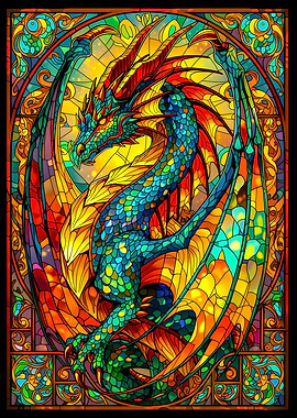 Stained Glass Dragon