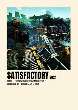 Satisfactory Game Poster