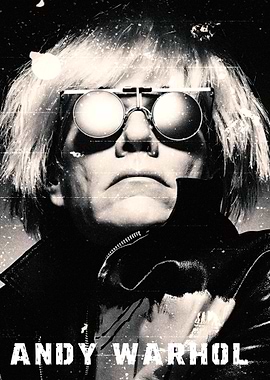 Andy Warhol Portrait with Sunglasses