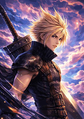 Cloud Strife with Buster Sword