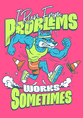 Wolf Running From Problems