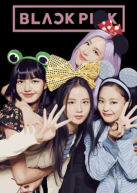 Blackpink Group Portrait with Accessories