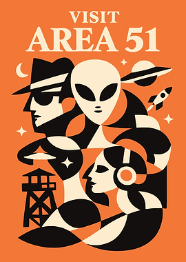 Visit Area 51 Poster