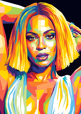 Beyoncé Pop Art Portrait