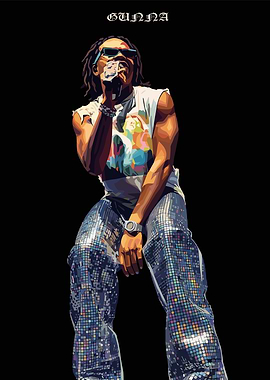 Gunna performing on stage