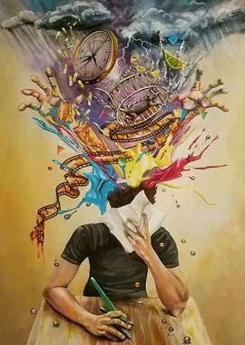 Surreal Explosion of Creativity and Chaos