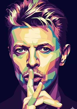David Bowie Pop Art Portrait