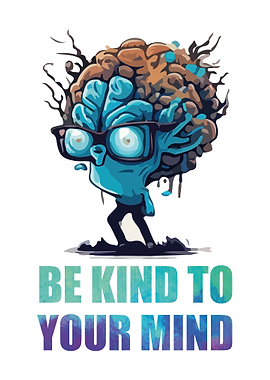 Be Kind To Your Mind Brain Character