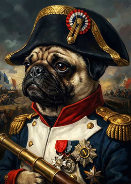 The Napoleon Pug: General of the Garden