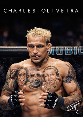 Charles Oliveira UFC Fighter Portrait