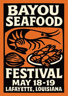 Bayou Seafood Festival Poster
