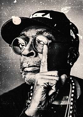 Spike Lee with Finger to Lips