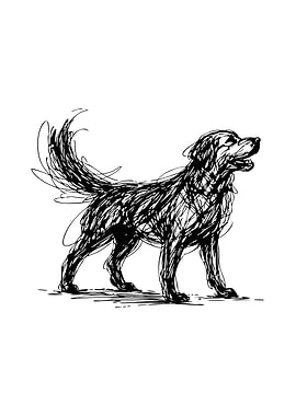 Sketch of a dog