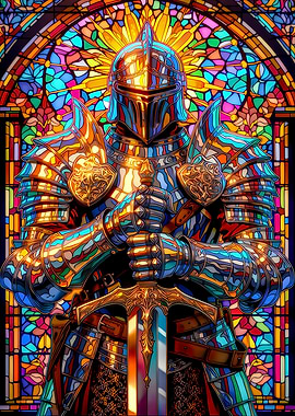 Knight in Stained Glass