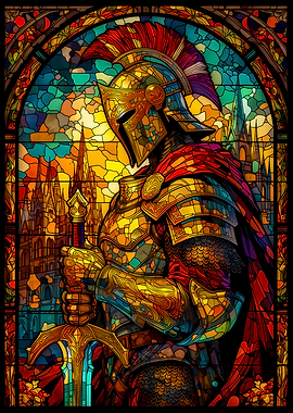 Stained Glass Knight