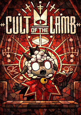 Cult of the Lamb Stained Glass Poster