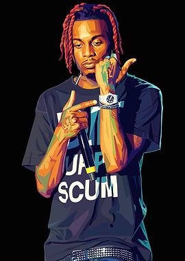 Playboi Carti Pop Art Portrait