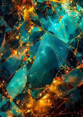 Abstract Crystal Shards