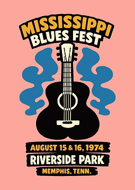 Mississippi Blues Fest Poster
