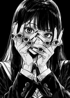 Creepy Girl Eyes of Obsession