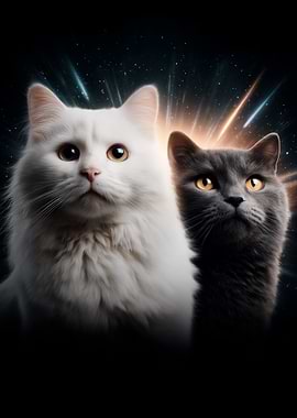 Cosmic Cats in Space