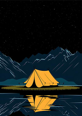 Camping under the stars