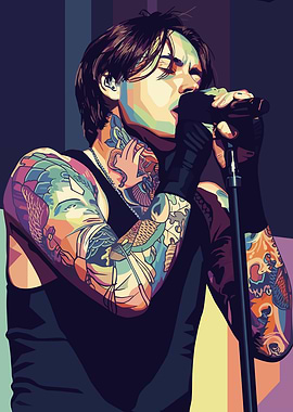 Noah Sbastian Tattooed Singer Performing