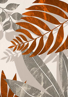Abstract Botanical Leaves