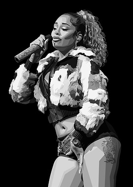 Latto Rapper Black and white