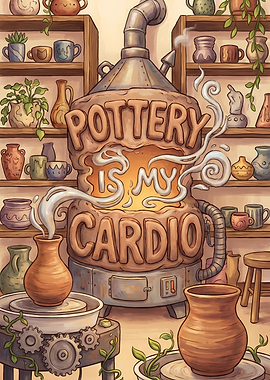 Funny Pottery - Pottery is my Cardio