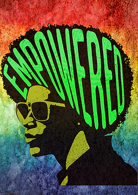 Empowered Afro Silhouette