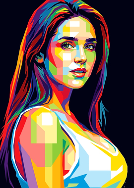 Pop Art Portrait of a Woman