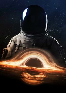 Astronaut and Black Hole