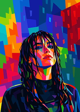 Colorful Portrait of a Woman