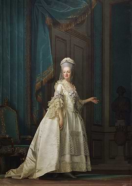 Portrait of a Royal Woman in a White Gown