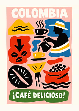Colombian Coffee Poster