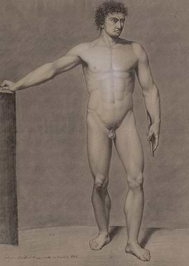 Nude Male Figure Study