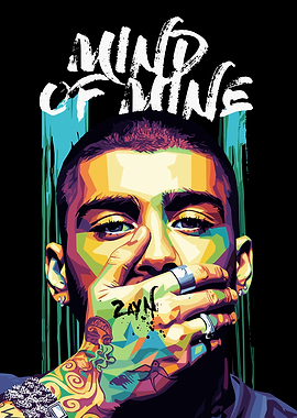 Zayn 'Mind of Mine' Pop Art Portrait