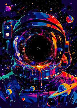 Astronaut in Cosmic Void