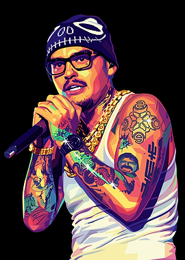 Yeat Rapper Pop Art Portrait