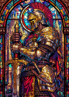 Stained Glass Knight