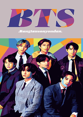 BTS Pop Art Portrait