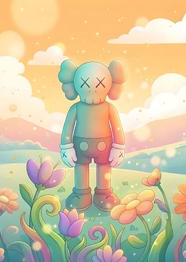 KAWS Companion in a Dreamy Garden