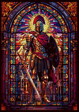 Knight in Stained Glass